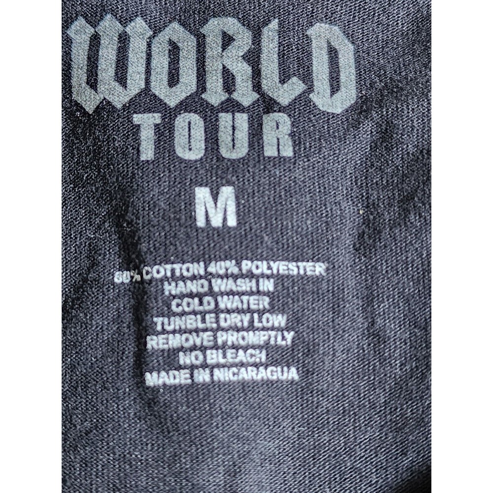 Chanel Lick It Up All Night Long World Tour Tee 1983-1984 Black Size M - Picture 5 of 5